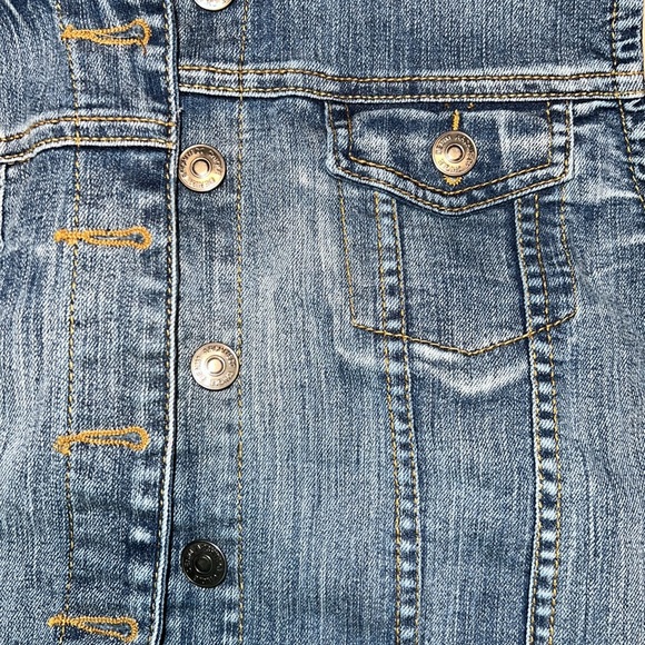 Chiqle Denim Architect Denim Vest With Unattachable Hood - Picture 6 of 8